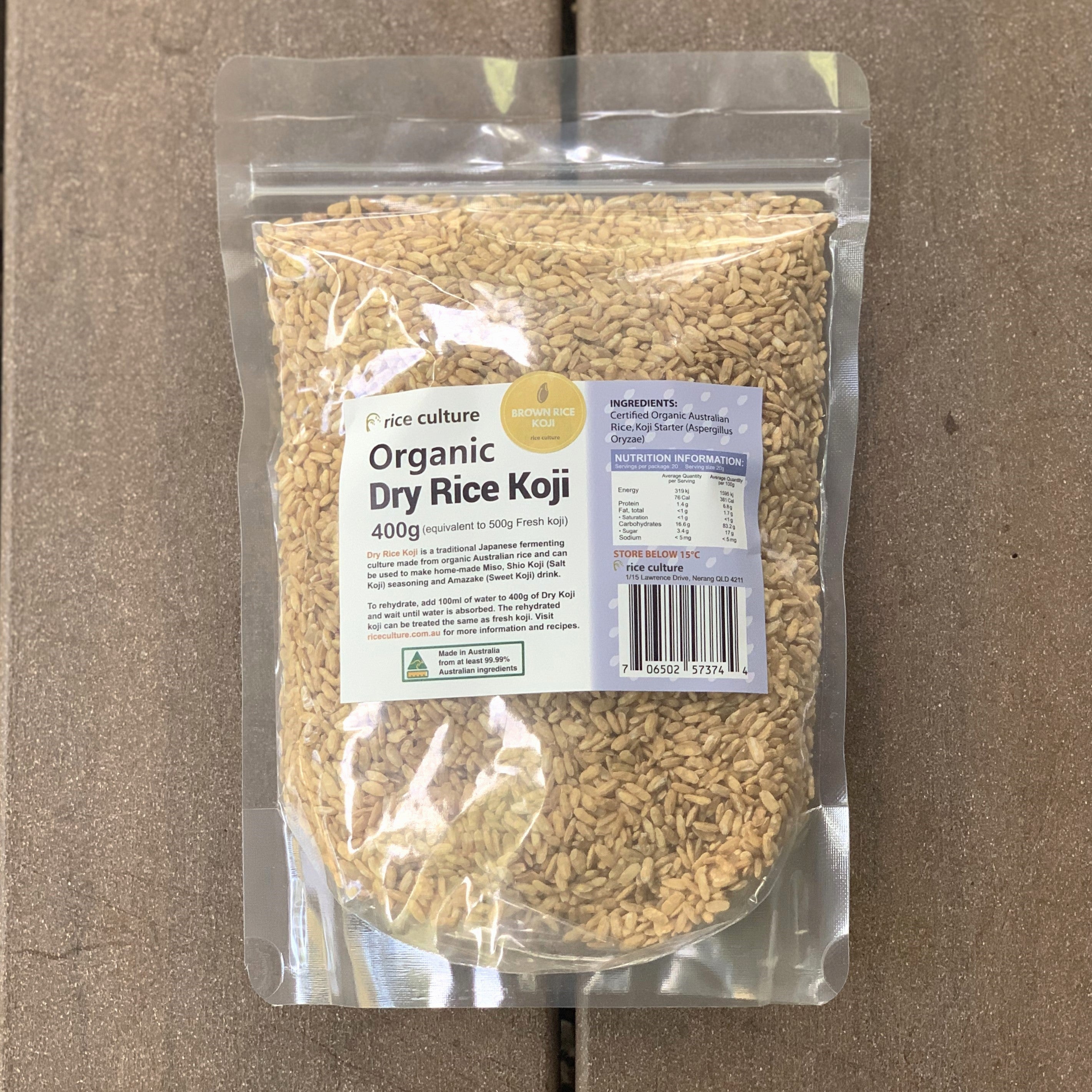 Australian Organic Dried Brown Rice Koji – Rice Culture