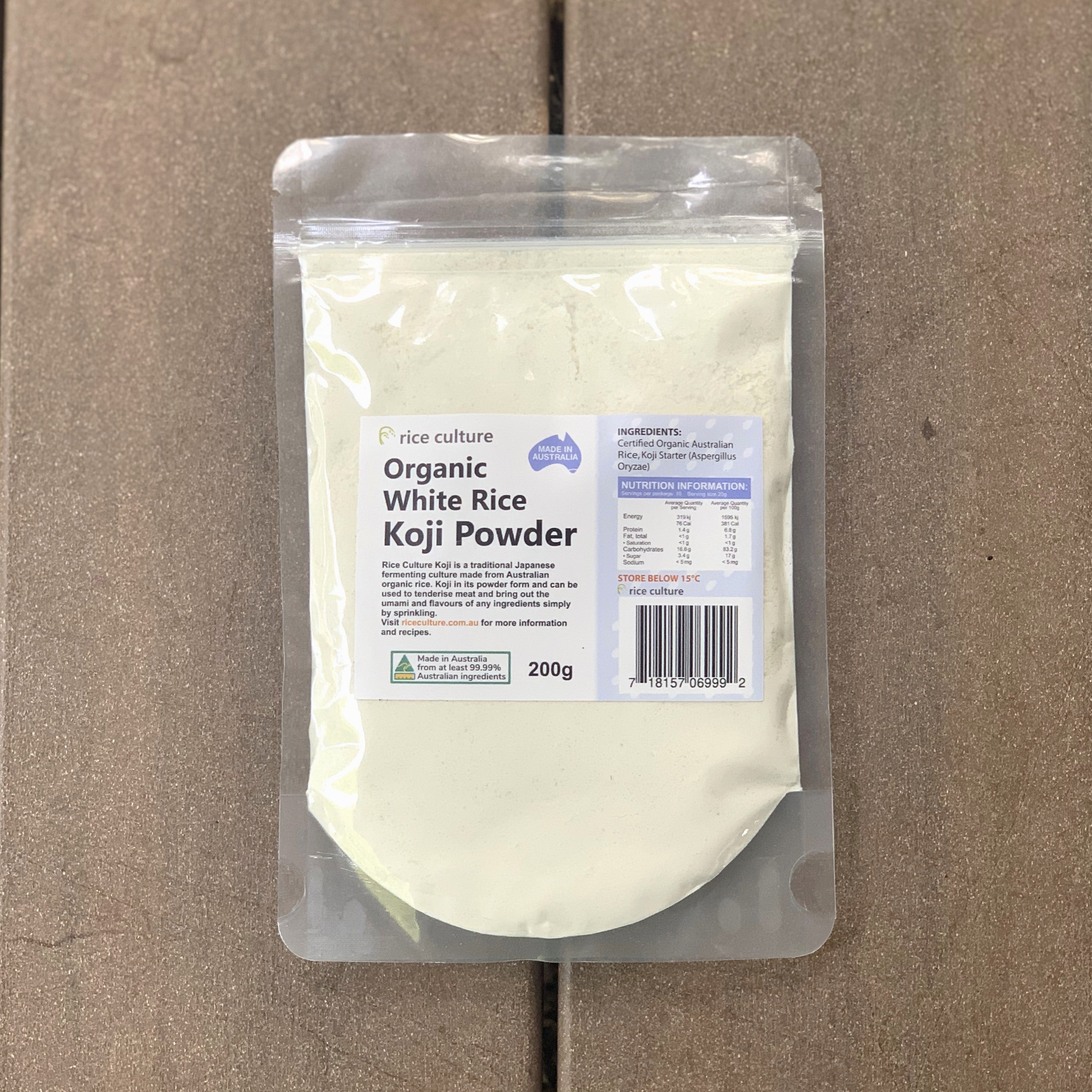 Australian Organic White Rice Koji Powder – Rice Culture